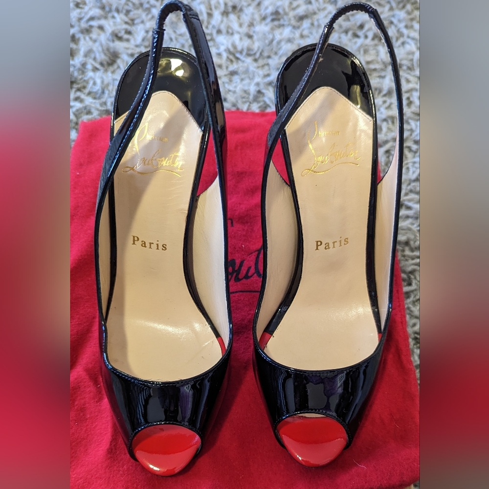 Classic Louboutin Slingbacks